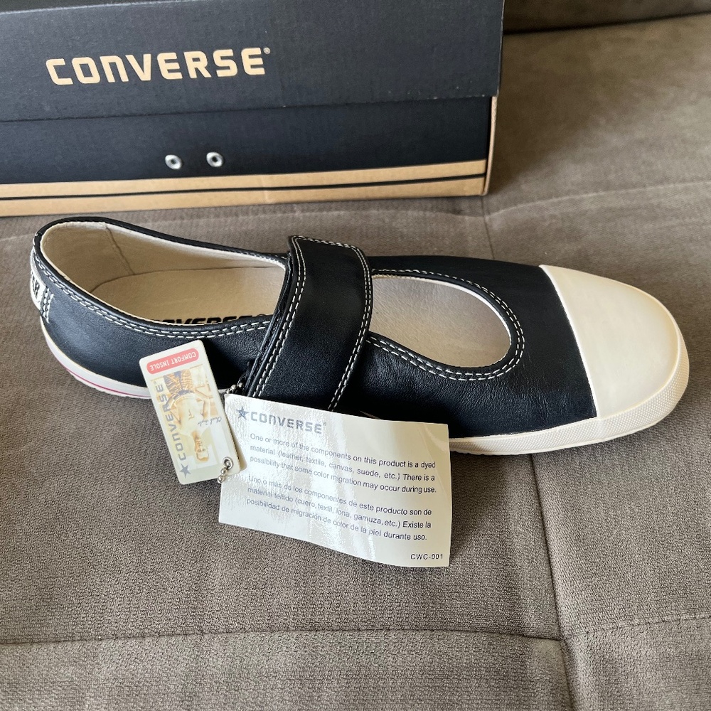 Converse Black Mary Jane Canvas Sneakers - Black - Picture 5 of 6